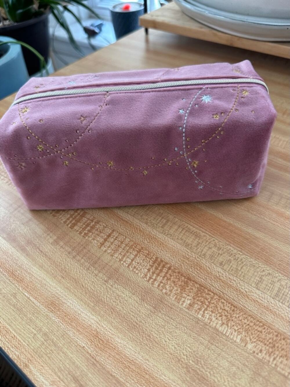 No. 7 Pink Travel Brush Bag